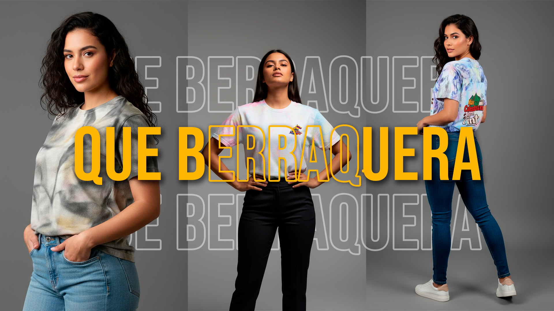 Que Berraquera TShirts — Hero desktop