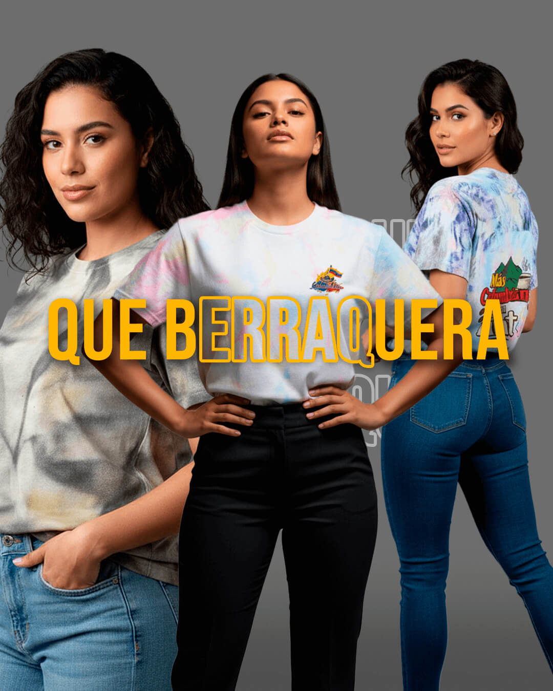 Que Berraquera TShirts — Hero mobile